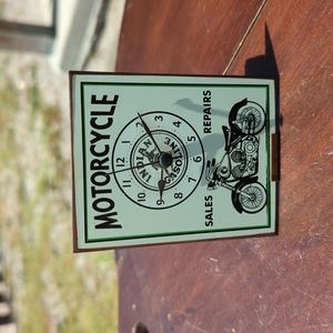 2003 Motorcycle Match Box Clock